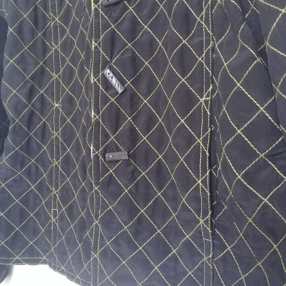 Handmade Reversible Jacket Tie Dye Butterfly Black Quilted Approx sz 8 M… - Picture 2 of 12